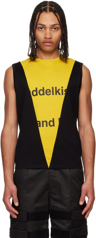 Photo: Olly Shinder SSENSE Exclusive Black & Yellow Buddelkiste Tank Top