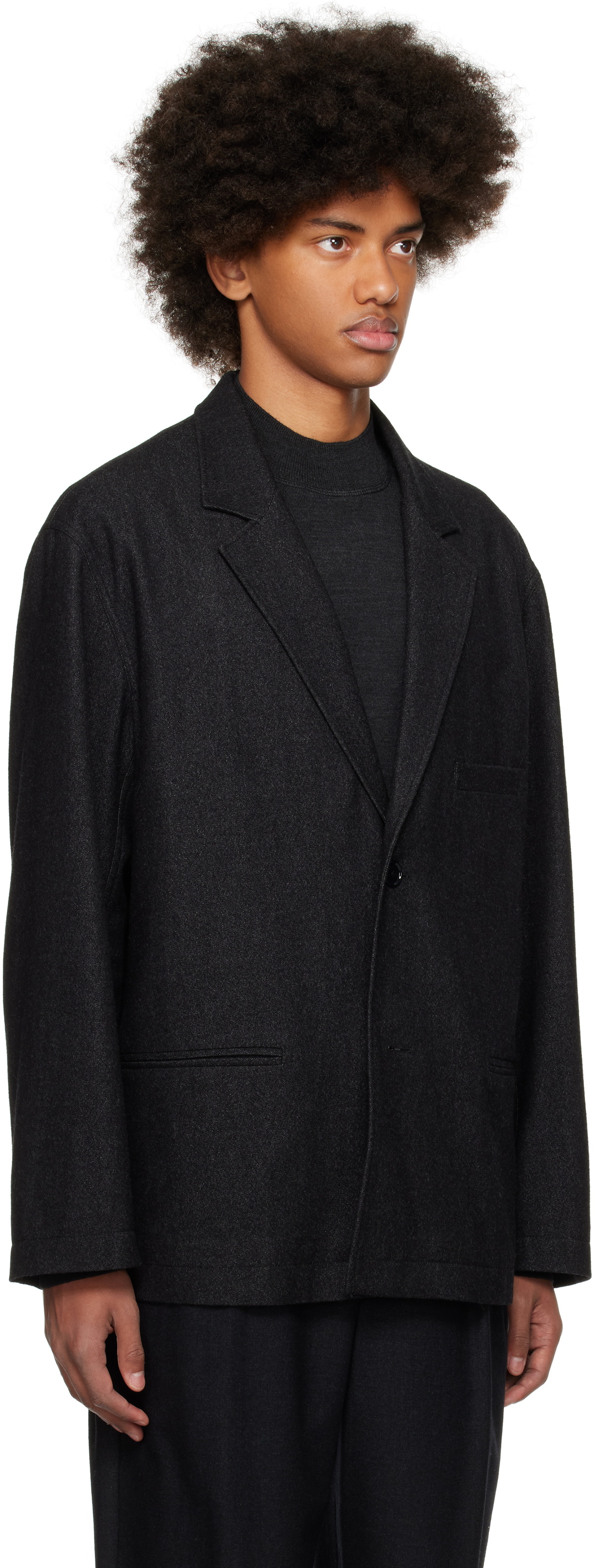 LEMAIRE Gray Relaxed SB Workwear Blazer Lemaire
