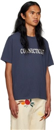 Bode Navy 'Connecticut' T-Shirt