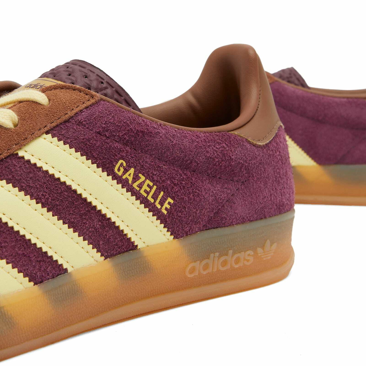 Adidas Gazelle Indoor in Maroon/Almost Yellow/Preloved Brown adidas