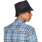 Burberry Black Jacquard Monogram Bucket Hat