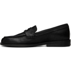 Marsèll Black Mocasso Waxed Reversed Leather Loafers