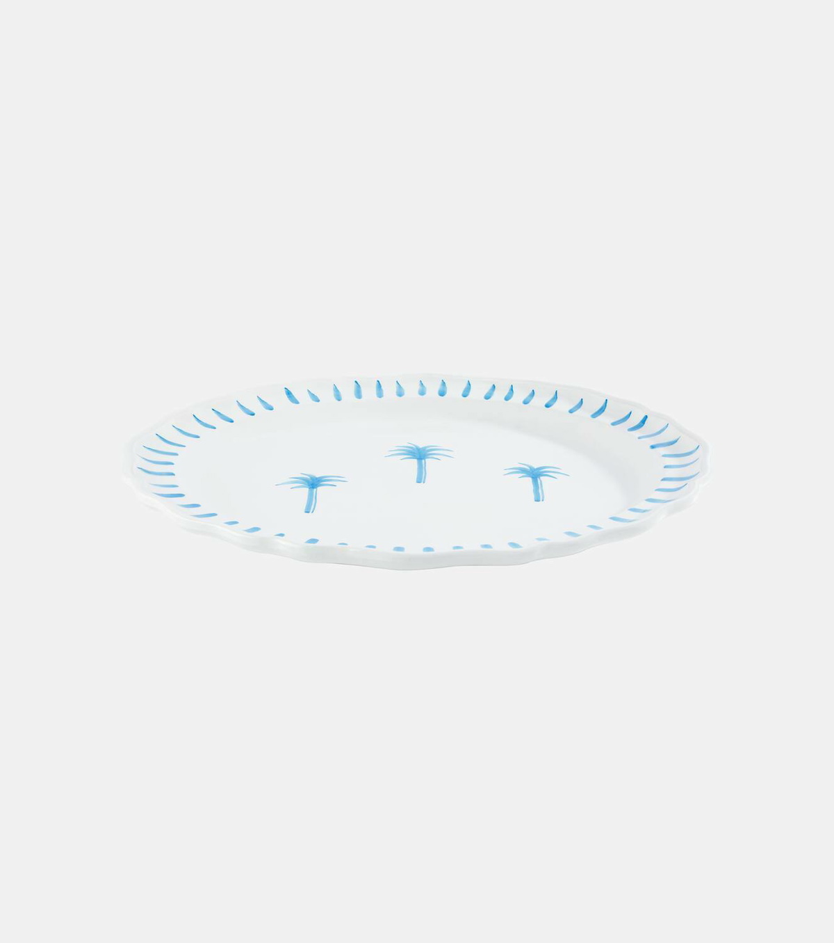 Les-Ottomans Palms painted ceramic tray