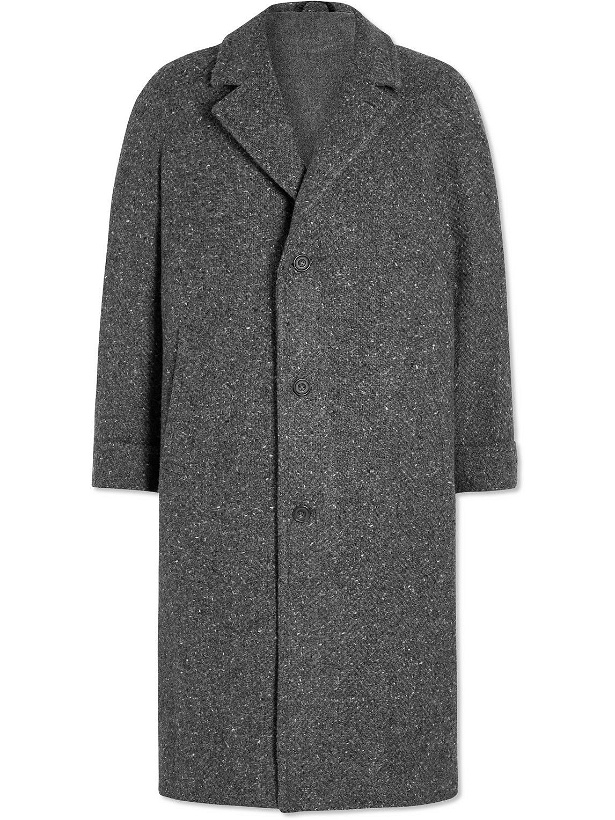Photo: Anderson & Sheppard - Donegal Wool-Tweed Coat - Gray