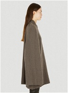 Cape Sleeve Sweater in Brown