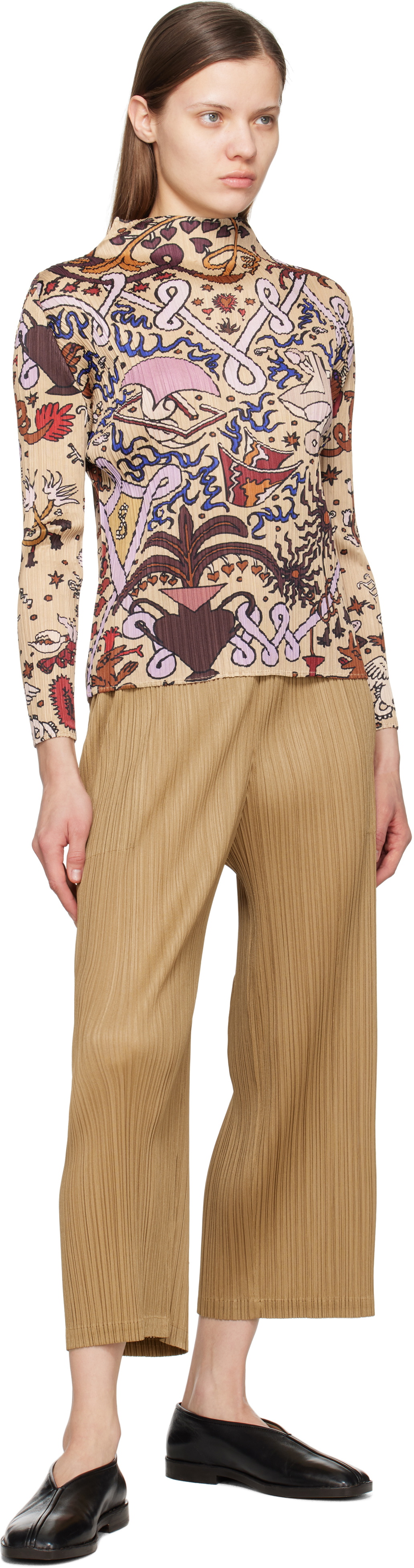 PLEATS PLEASE ISSEY MIYAKE Multicolor Interplanetary Top