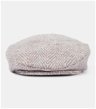 Ruslan Baginskiy Herringbone wool-blend cap