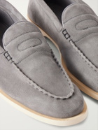 John Lobb - Pace Suede Loafers - Gray