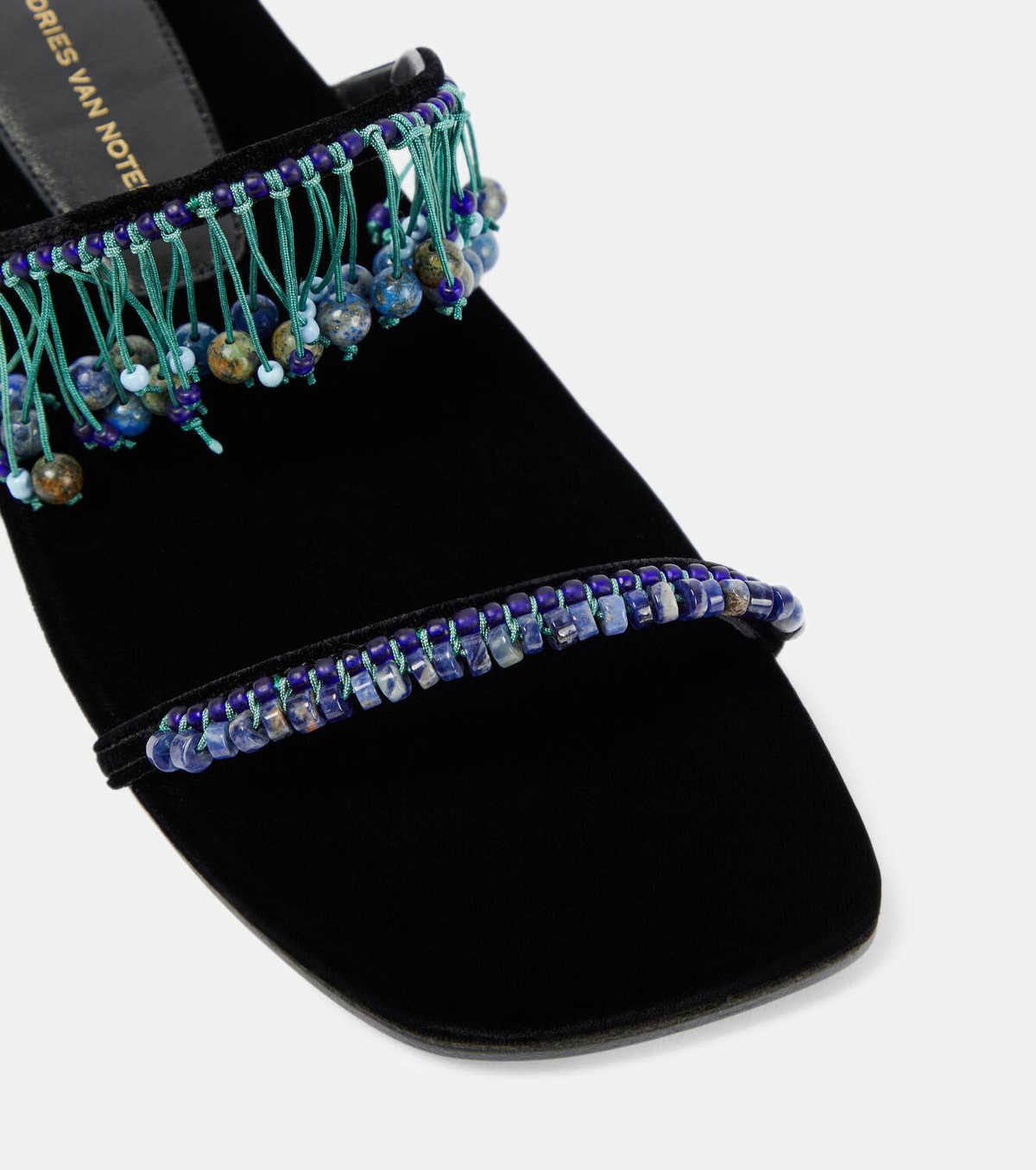 Dries Van Noten Embellished PVC slides