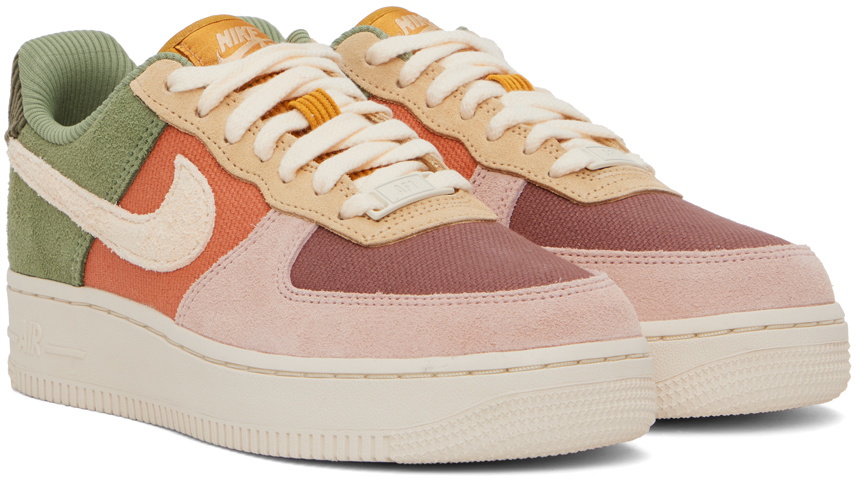 pink and tan air force ones