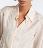 Dries Van Noten Striped wrap top