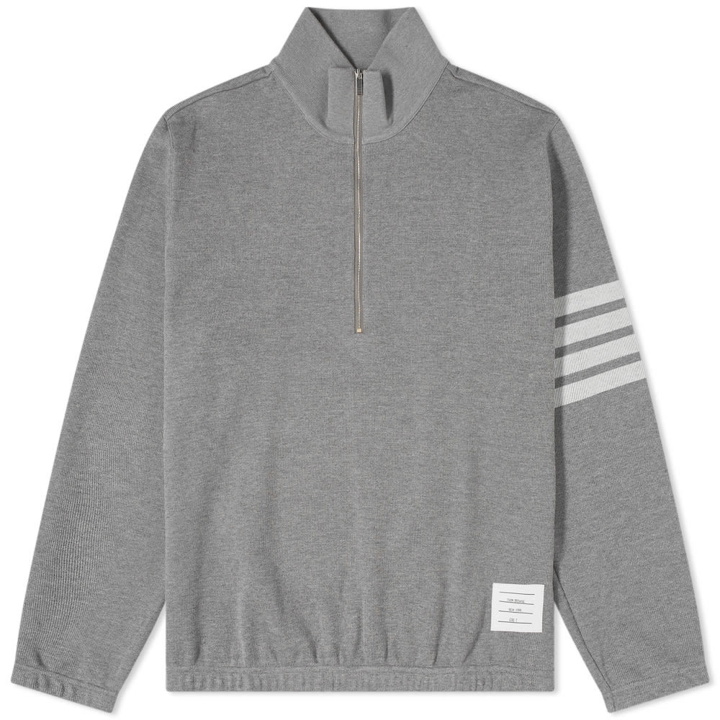 Photo: Thom Browne 4 Bar Half Zip Funnel Neck Sweat