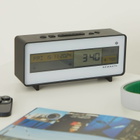 Newgate Clocks Futurama LCD Digital Alarm Clock in Black/White 