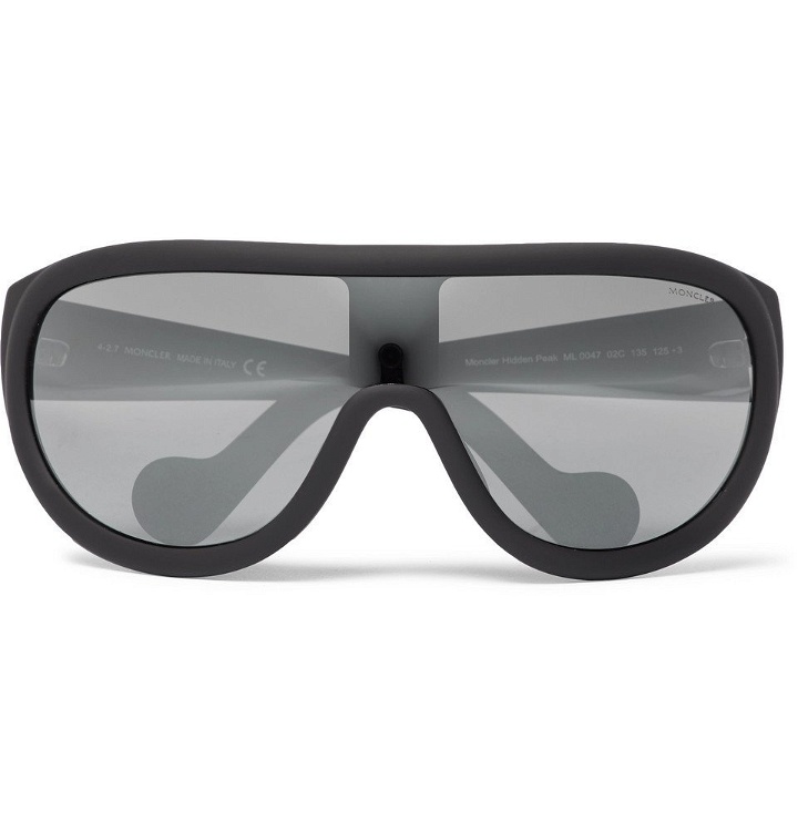 Photo: Moncler - Acetate Ski Sunglasses - Black