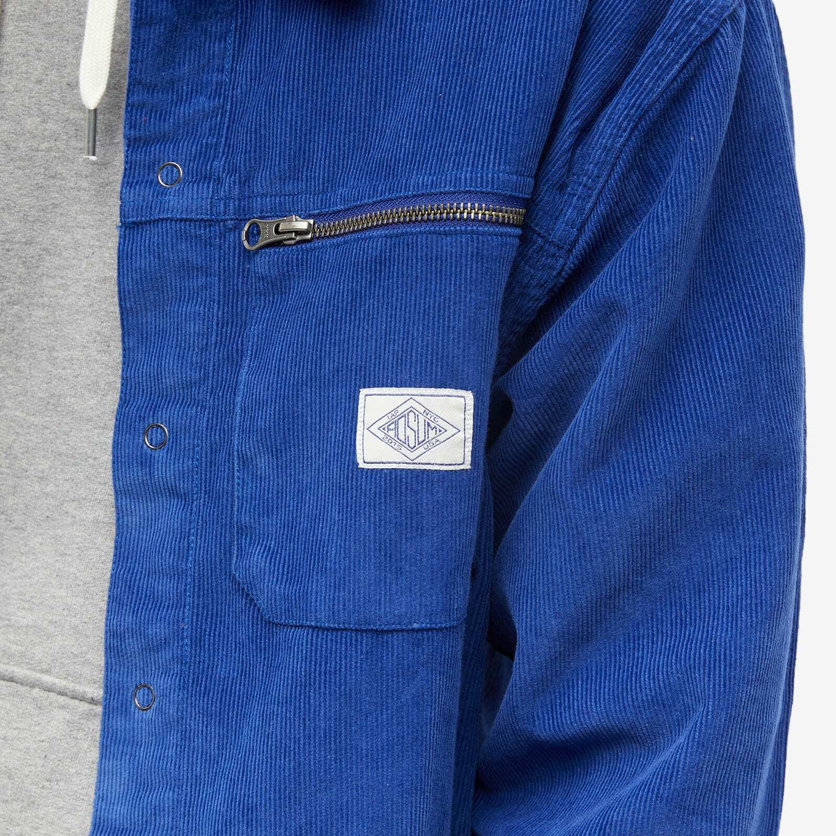 Adsum Men's 14W Corduroy Workshirt in Ultra Blue Adsum