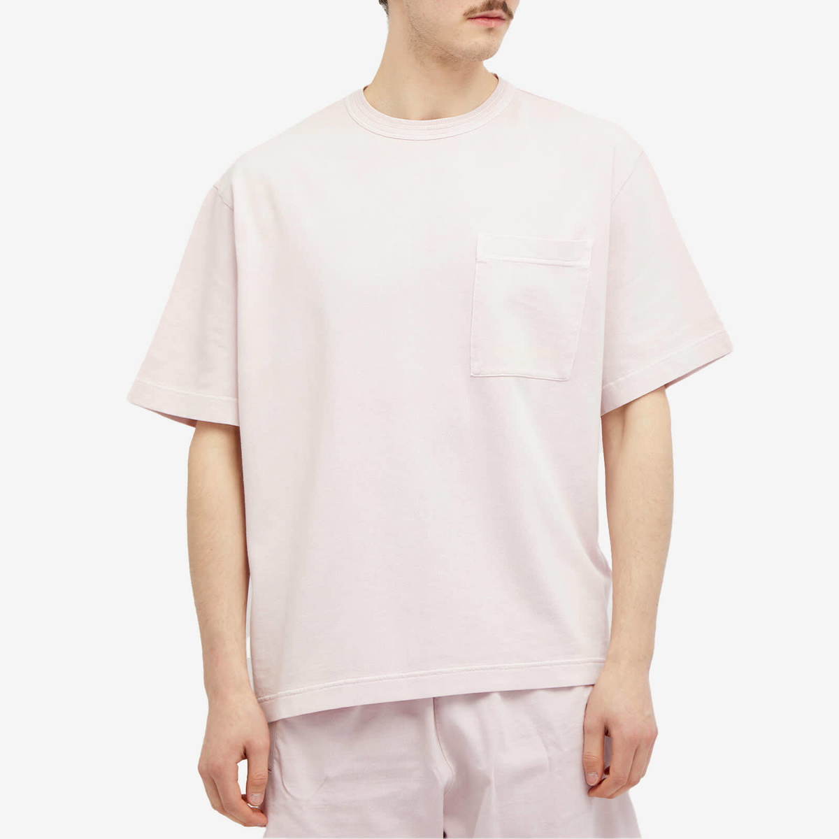 Stone Island Men's Marina Logo Pocket T-Shirt in Pink Stone Island