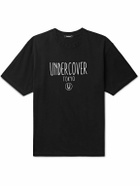 UNDERCOVER - Logo-Print Cotton-Jersey T-Shirt - Black