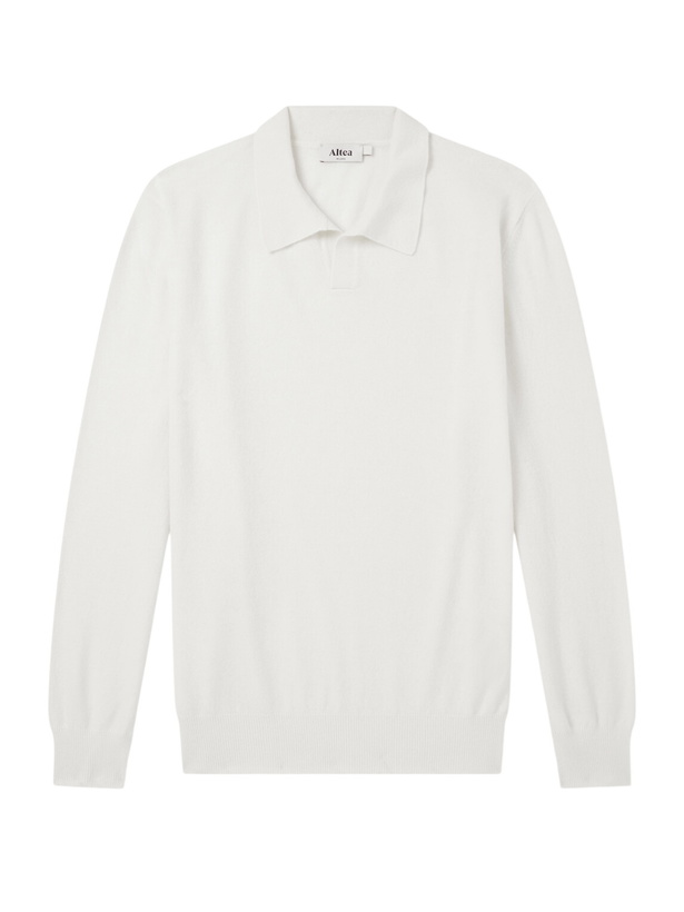 Photo: Altea - Virgin Wool Polo Sweater - Neutrals