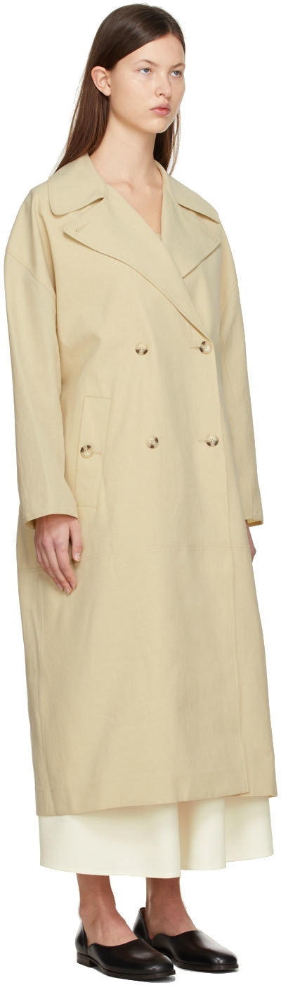 GIA STUDIOS Beige Polyester Trench Coat