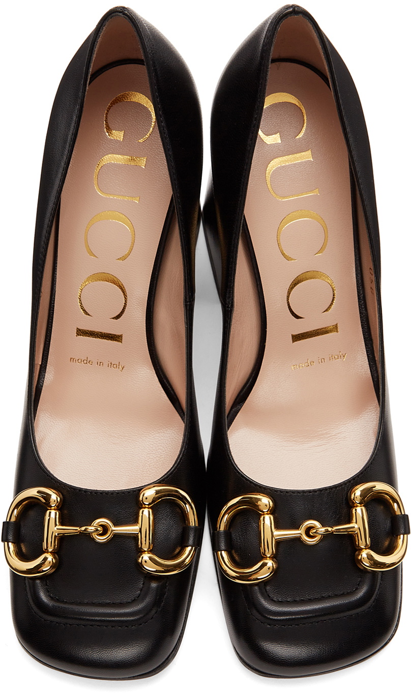 GUCCI ハイヒール Gucci Black Horsebit Heels Gucci
