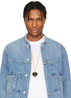 Givenchy Gold & Black Heart Mirror Necklace