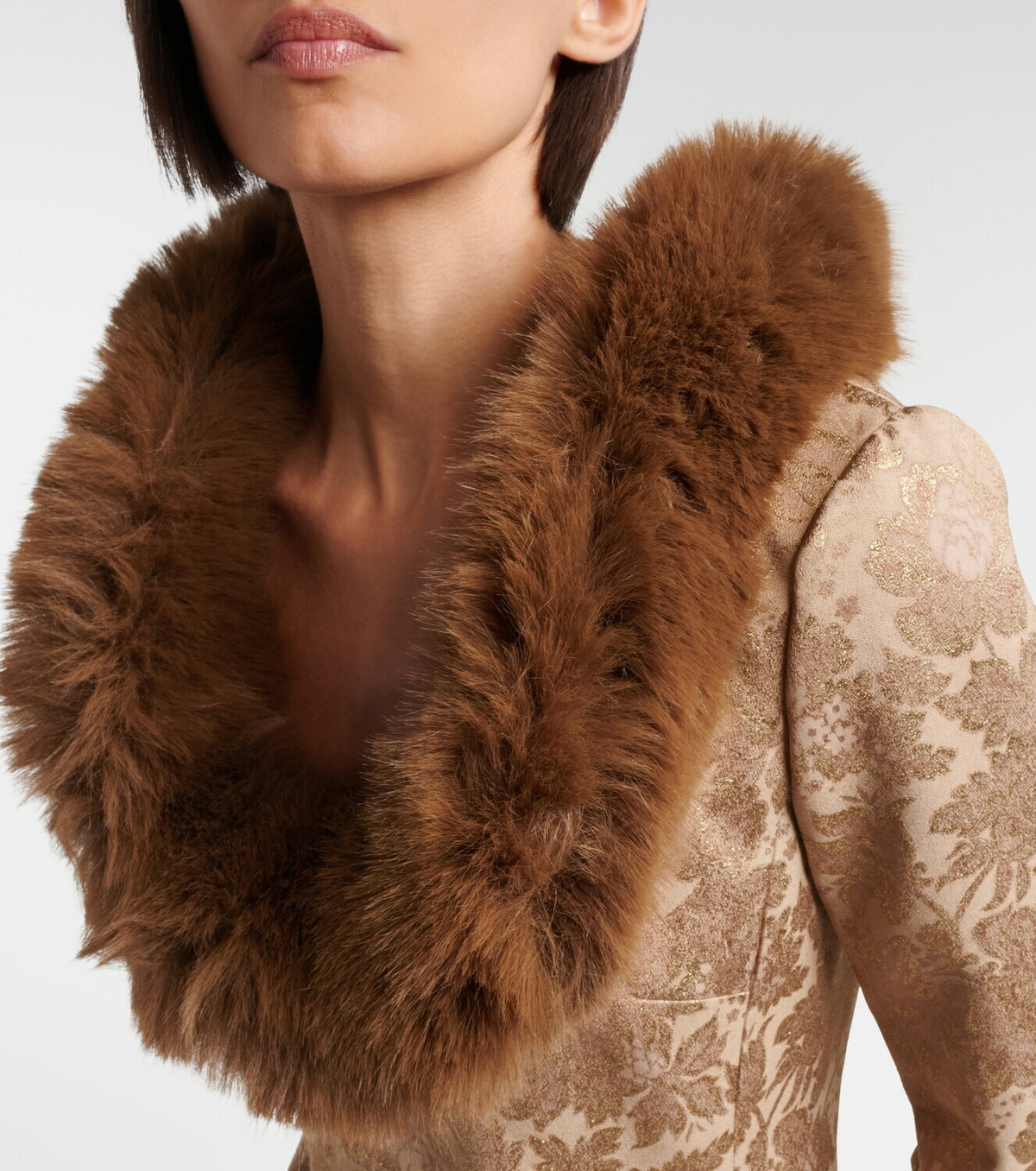 Saint Laurent Brocade minidress