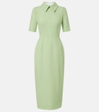Emilia Wickstead Valletta wool crêpe midi dress