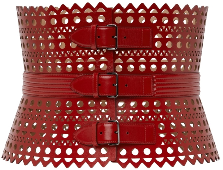 Photo: ALAÏA Red 1992 'Le Corset' Belt