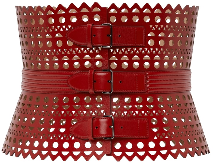 Photo: ALAÏA Red 1992 'Le Corset' Belt