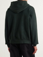 Les Tien - Garment-Dyed Cotton-Jersey Zip-Up Hoodie - Green