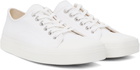 Moschino White Canvas Sneakers