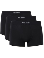 Paul Smith - Three-Pack Stretch-Cotton Boxer Briefs - Black