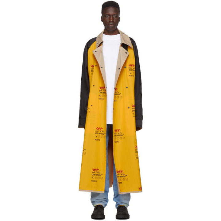 Photo: Off-White Yellow Industrial Trench Coat