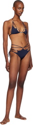 Agent Provocateur Navy Davine Bikini Bottom
