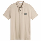 Stone Island Men's Patch Logo Polo in Desert