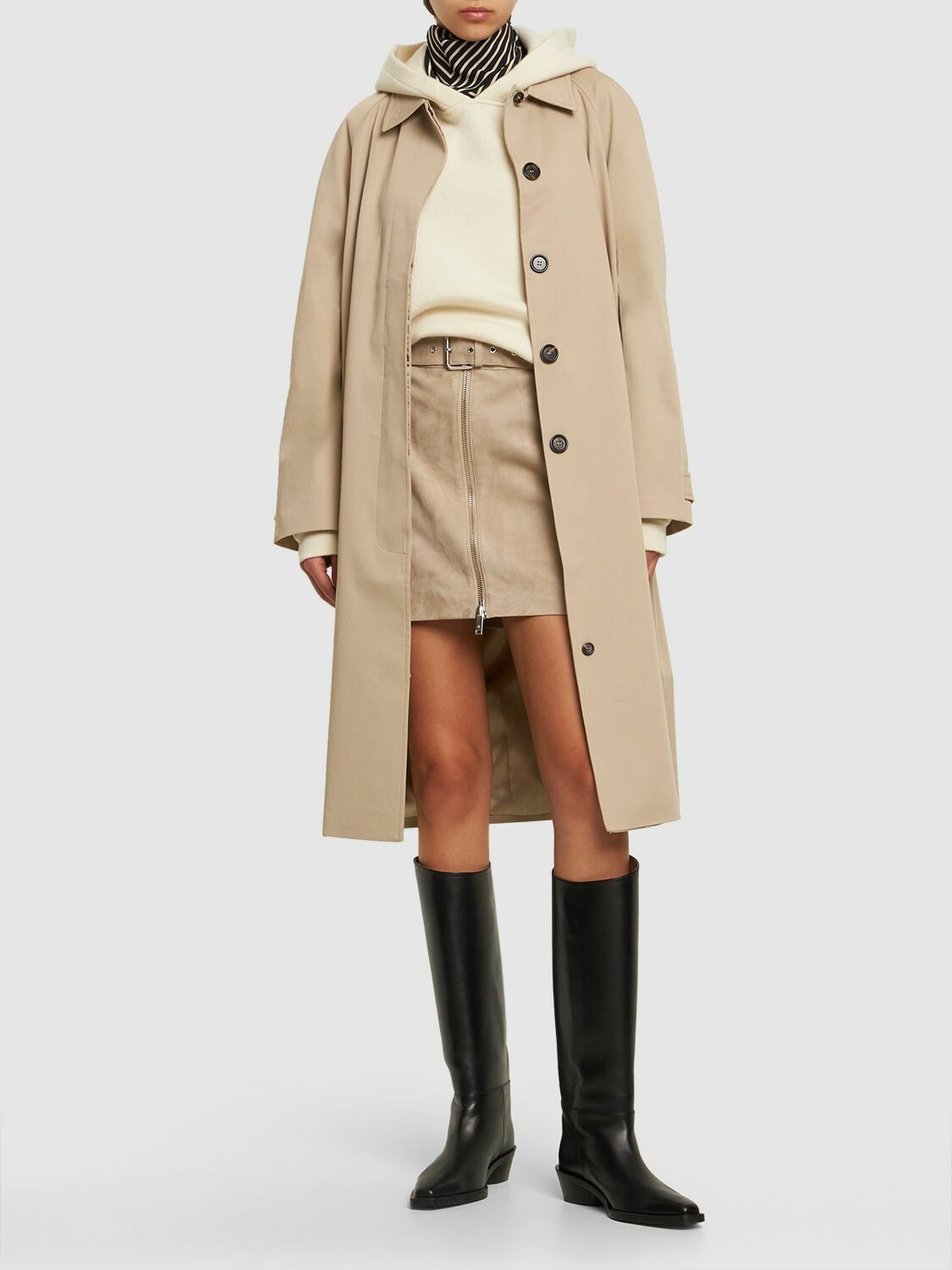 ANINE BING - Randy Cotton Trench Coat ANINE BING