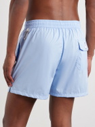 FEDELI - Madeira Airstop Straight-Leg Swim Shorts - Blue