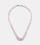 Ileana Makri 18k gold necklace with morganites