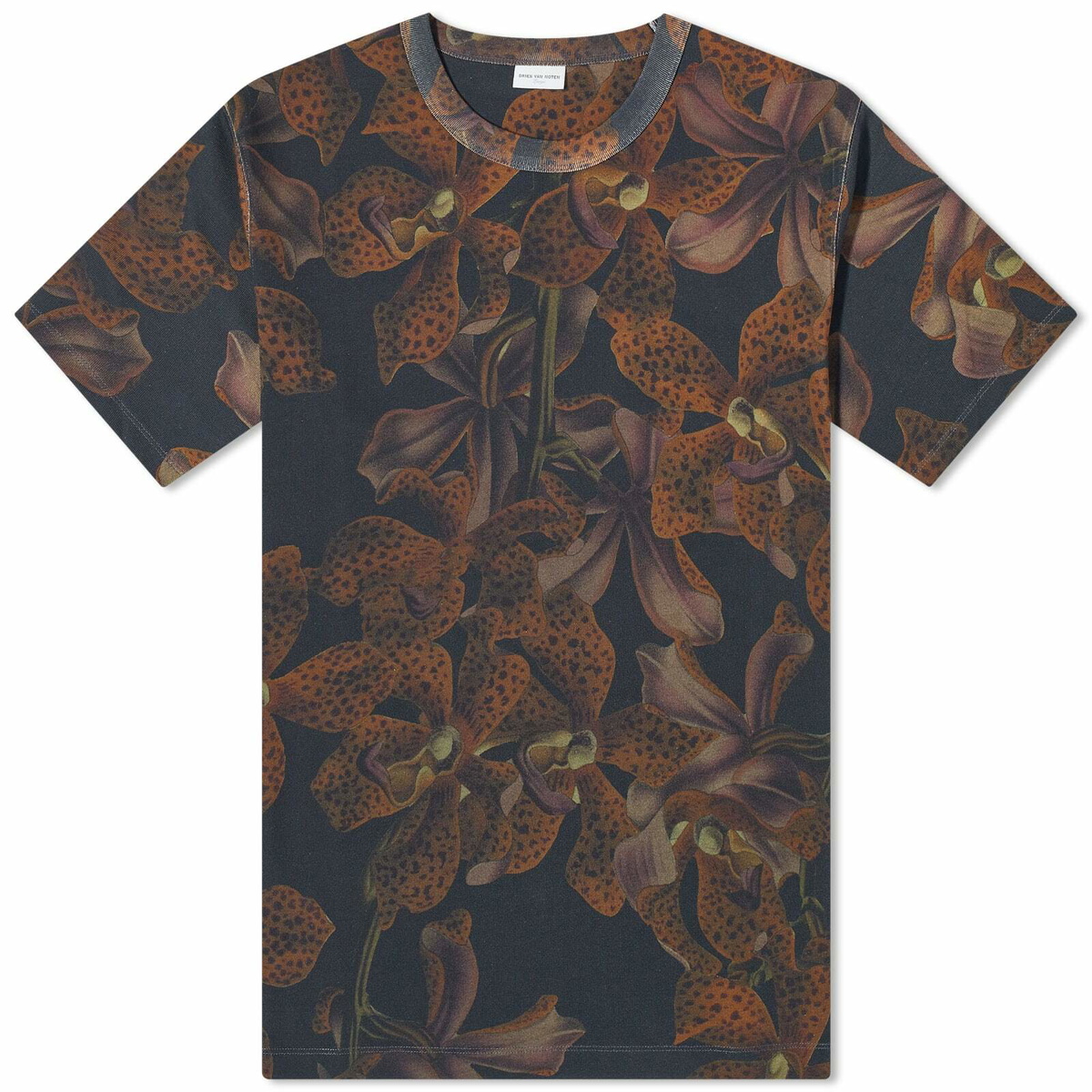 Dries Van Noten Men's Heer Floral Print T-Shirt in Multi Dries Van