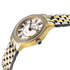 GV2 by Gevril Milan Quartz Diamond White Dial Ladies Watch 12163B