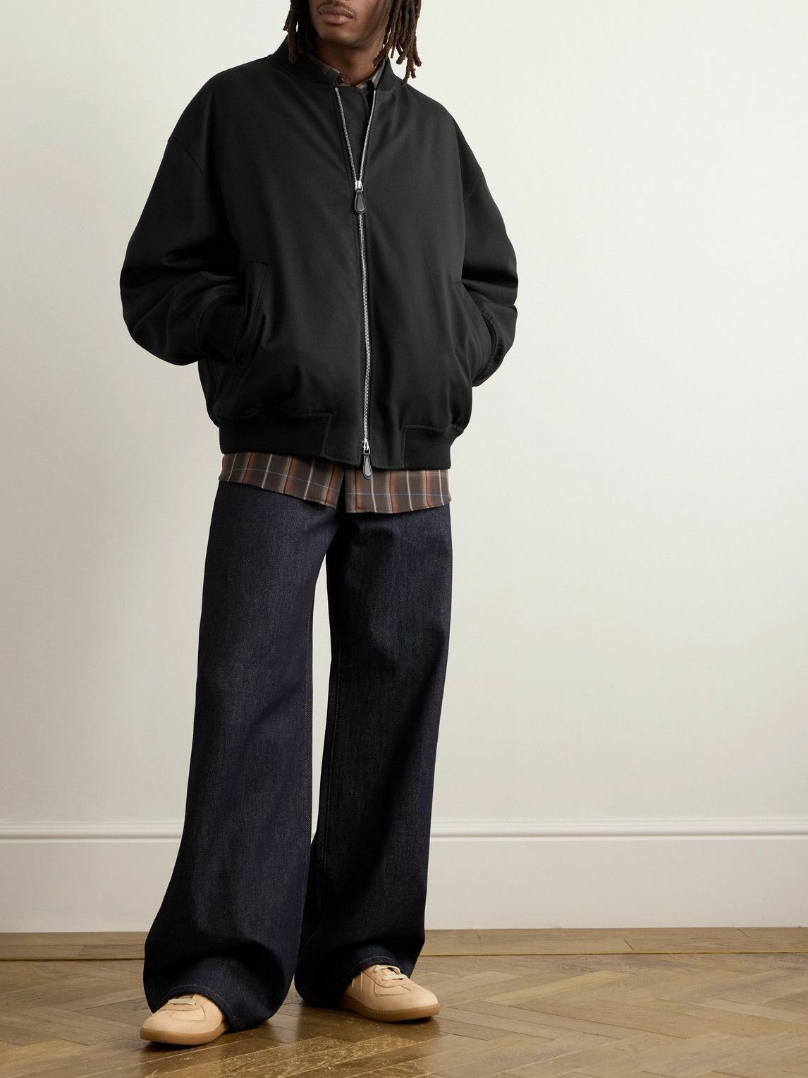 Jil Sander - Padded Gabardine Bomber Jacket - Black Jil Sander Jil Sander - Padded Gabardine Bomber Jacket - Black Jil Sander