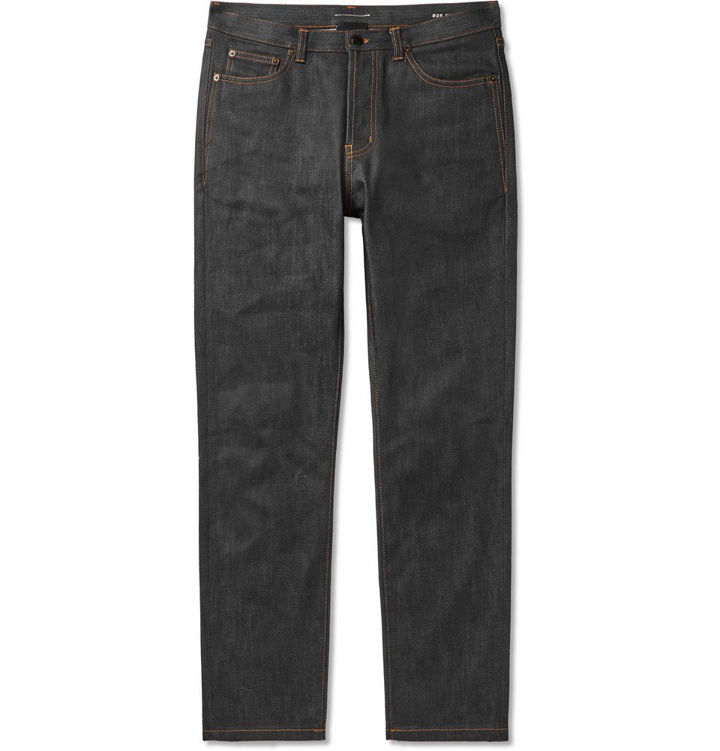 Photo: SAINT LAURENT - Selvedge Stretch-Denim Jeans - Dark denim