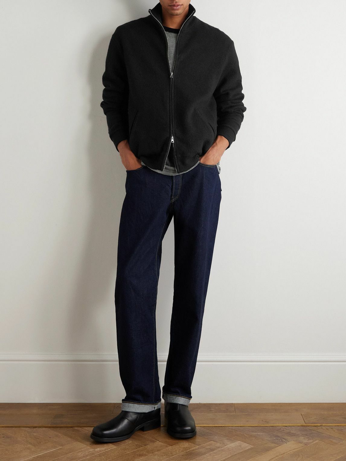 NN07 - 6398 Merino Wool-Felt Jacket - Black