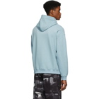 Moschino Blue Reverse Double Question Mark Hoodie