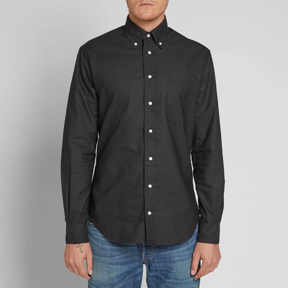 Gitman Vintage Overdyed Oxford Shirt Black