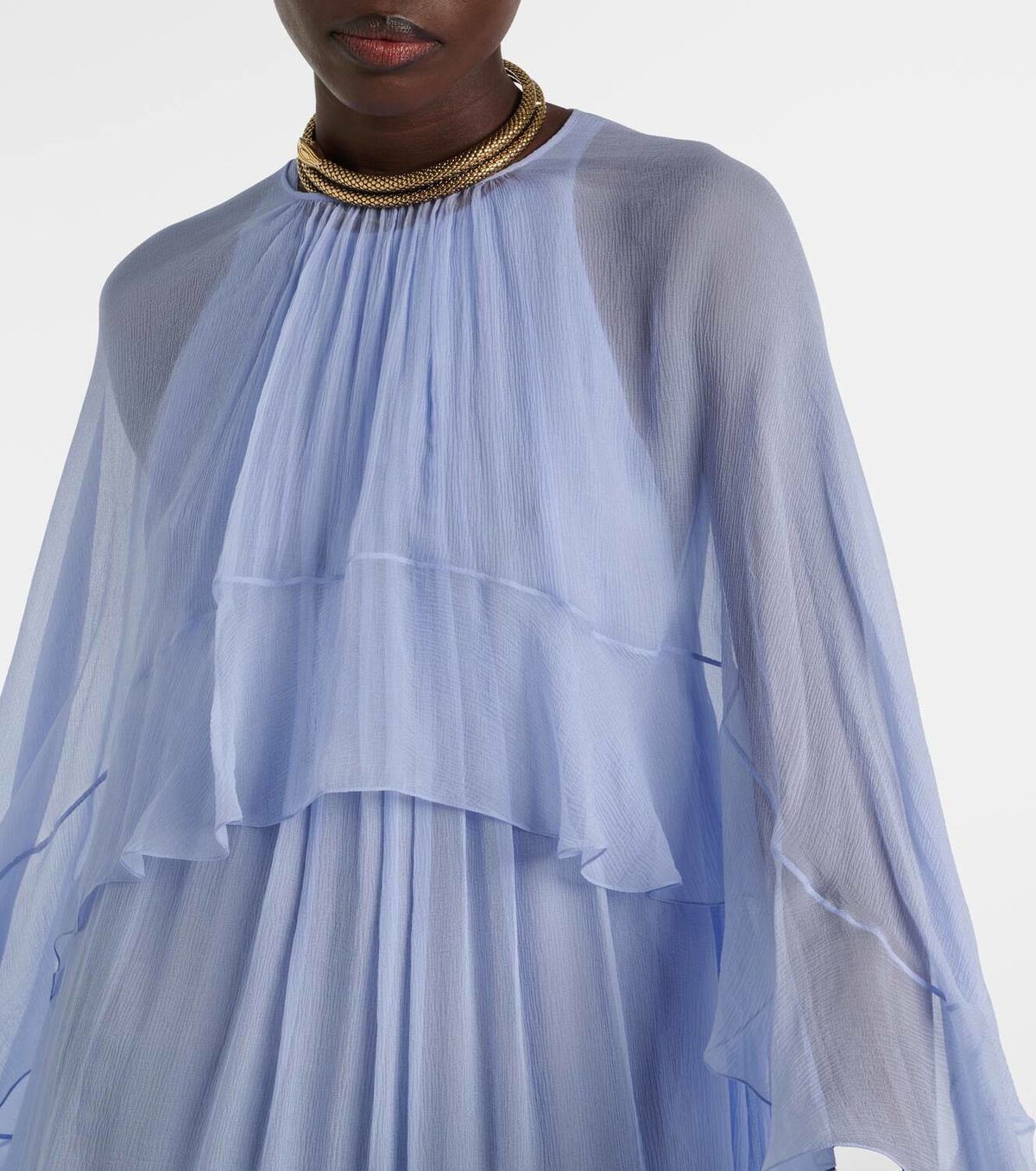 Chloé Ruffled silk minidress