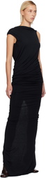 Rick Owens Lilies Black Concordians Eva Maxi Dress