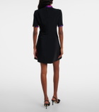 Pucci Printed silk-trimmed cady minidress