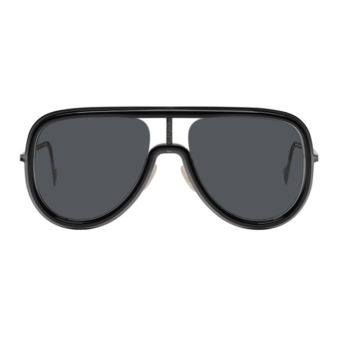 Photo: Fendi Black Futuristic Fendi Sunglasses