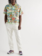 Stone Island Shadow Project - Guayabera Twill-Trimmed Printed Linen Shirt - Multi